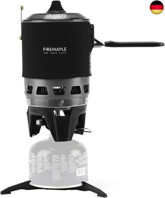Fire-Maple FMS-X3 0,8L Campingkocher mit Piezo-Zündung & Topfhalterung 