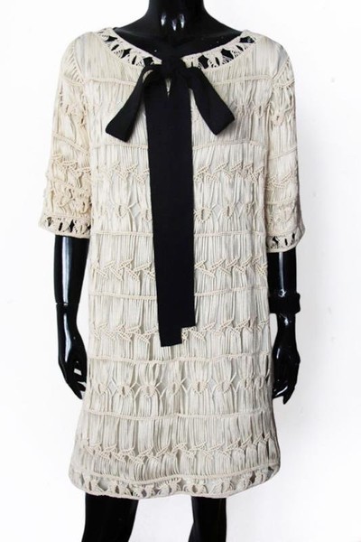 Women Diane Von Furstenberg Dress White Nylon 38