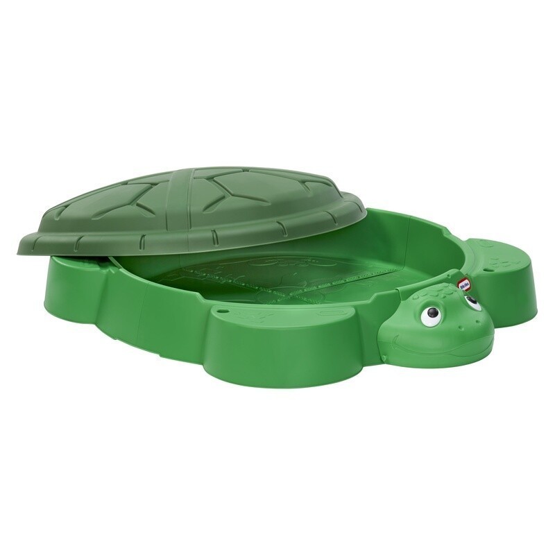 【デッドストック】バンダイ プレイディア BANDAI playdia 緑 Turtle Sandbox W/Seats 4 Kids Ages 1-6 Outdoor Sand Play Fun