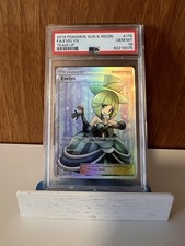 PSA 10- 2019 Pokemon Sun Moon Team Up Evelyn Full Art Holo 175 - S-175 on eBay