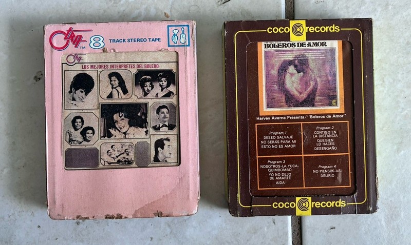 Harvey Averne Presenta Boleros De Amor - Coco 8 Track Cartridge Tape & Various