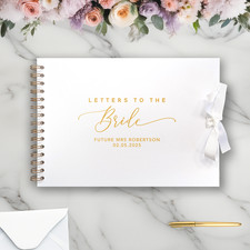 Letters to the Bride A4 Scrapbook Album - Elegant Style - Personalised
