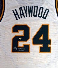 Seattle Sonics Spencer Haywood Autographed Signed White Jersey 