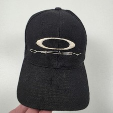 VTG Y2K Oakley Hat Cap Strap Back Black O Matter Baseball Logo Mens One Size