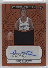 2023 Panini Obsidian Electric Etch Orange Flood 26/75 Sidy Cissoko #225 Auto pb6