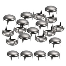 80Pcs Black 16mm Round Dome Rivets for DIY Leather Craft