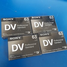 SONY LOT OF 4 - 6.35Mm Video Cassettes