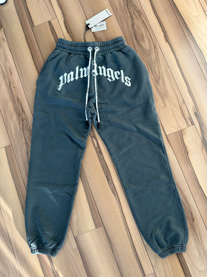 Palm Angels Curved Logo Sweatpants Authentic Size Small Men's New Pants