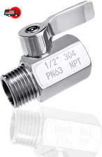 Stainless Steel Shower Head Shut Off Valve 1/2 Inch Female x Male NPT Thread