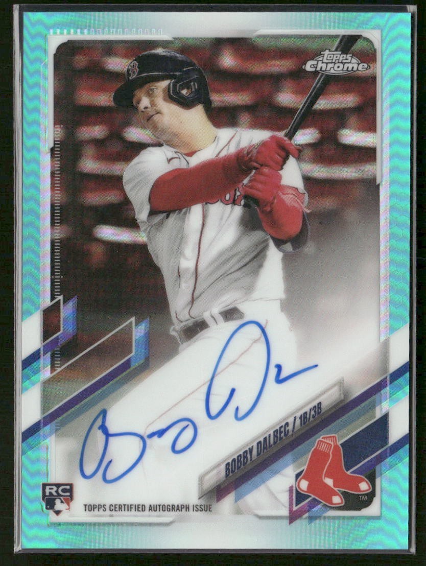 2021 Topps Chrome - Bobby Dalbec #RA-BD Aqua Refractor Auto /199
