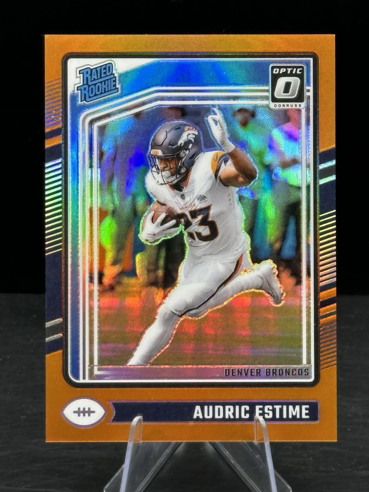 2024 Panini Donruss Optic - Rated Rookie Audric Estime #206 Orange Prizm /249