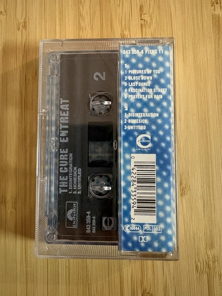 The Cure – Entreat Cassette 1989 Fiction Records Live at Wembley FIXHC 17 - Image 3 of 4