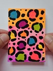 ACEO Original, Acrylic Scrape Painting, Jackie T Creates 90's Vibes #3, Rainbow — photo 3