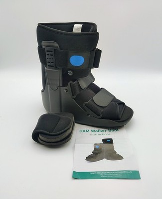 Air Walker Ortho Boot | Short Walking Protective Boot | Size LG | Black