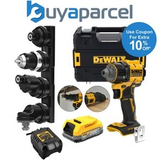 Dewalt 18v DCD803N XR Brushless 4 x Multi Head Drill 1/4" Hex - 1 x Powerstack
