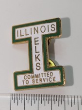 Elks BPOE Illinois Lapel Pin Committed To Service