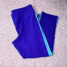 Champion Blue Teal Cropped Leggings Large