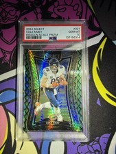 (POP 2) PSA 10 2024 Panini Select  Cole Kmet #321 Dragon Scale Prizm /81