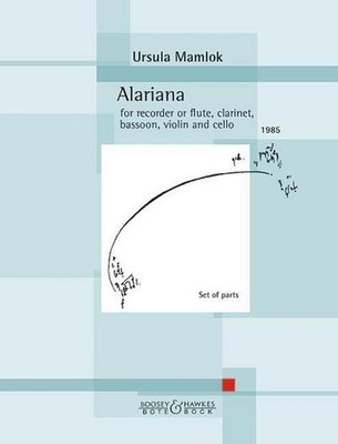 Alariana: for recorder or flute, clarinet, bassoon, violin and cello. Block ...