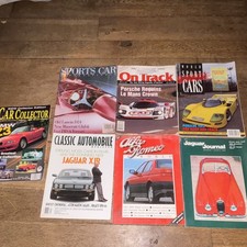 Vintage Sports Car Magazine Lot 7 Alfa Romeo World Car Collector Porsche Jaguar