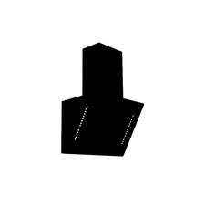 Cookology Essentials 60cm Angled Glass Cooker Hood Black Touch Control LED