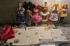 Lot Of 6 Barbie Dolls Of The World + Malibu Vintage + Plus Accessories,  *READ*