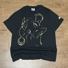 Vintage 90s Black Wonder Woman Graphic T-shirt Size Medium