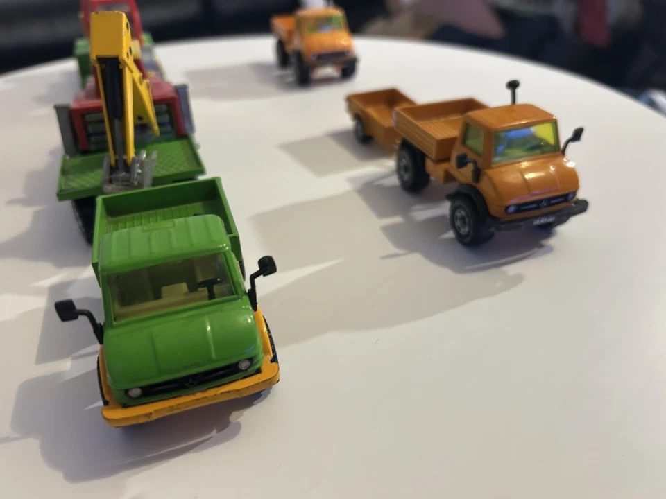 Siku 1/55 Unimog U406 Konvolut Mit Straßen Walze Und Radlader Super Serie  - Bild 2 von 4