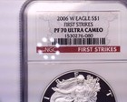 2006-W Proof American Silver Eagle NGC PF70UCAM , Problem free coin! PRICE DROP! — photo 1