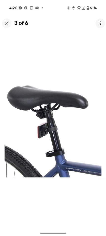 Kent Bohe Men’s Gravel Bike 700c Denim Blue New In Box Unopened-29" wheel - Image 3 of 4