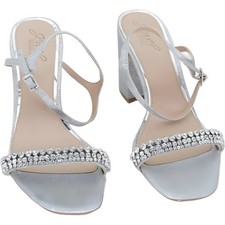 Badgley Mischka Lori Jewel Block Heel Sandal Women's US 10M