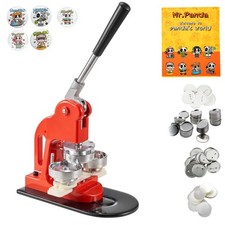 Button Maker Machine Badge Pin Machine 2.25" 58MM 500 Free Parts Press Kit
