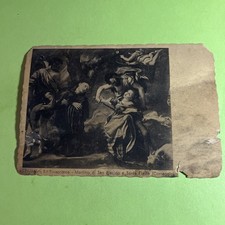 PARMA PINACOTECA MARTIRIO SAN PLACIDO SANTA FLAVIA 1945 CARTOLINA BIANCO E NERO