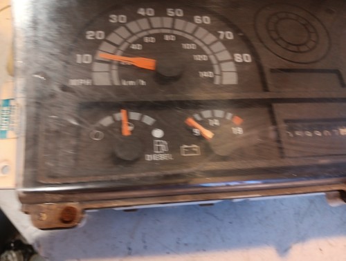 1990-02 ? GMC Top Kick Diesel Truck Instrument Panel Gauge Cluster Untested - Foto 3 di 23