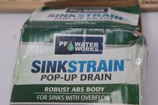 PF WaterWorks Sink Strain Pop-Up Drain Stopper Plastic Chrome PF0732-CH-CH-WS