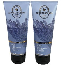 Bath  Body Works Aromatherapy SLEEP LAVENDER VANILLA Body Cream 8 oz NEW X2