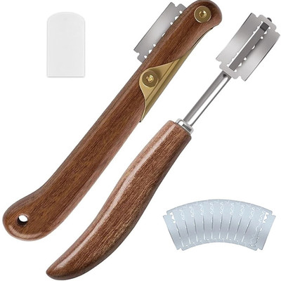 Rundago Baker's Knife Dough Knife Bread Knife Baking Accessory with Replacement