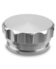 OD 2"/50.8mm Aluminium Alloy Fuel Cap Weld On Filler Neck Oil Tank Cap Silver 