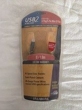 New BELKIN Printer Cable USB 2 High-Speed 2.0 Cable 6 FOOT USB A Plug to B Plug