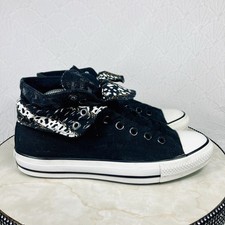 Converse Two Fold Hi Top Sneakers Women Sz 9 Black Streetwear Casual Skate Shoes Converse Two Fold Hi Top Sneakers Women Sz 9 Black Streetwear Casual Skate Shoes