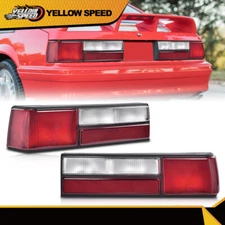 Rear Tail Lights Taillamps Set Brake Lamps Fit For 1987-1993 Ford Mustang