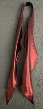 New Western Scarf Tie, Square Dance, Cowboy, Apache - Red Metallic Shiny