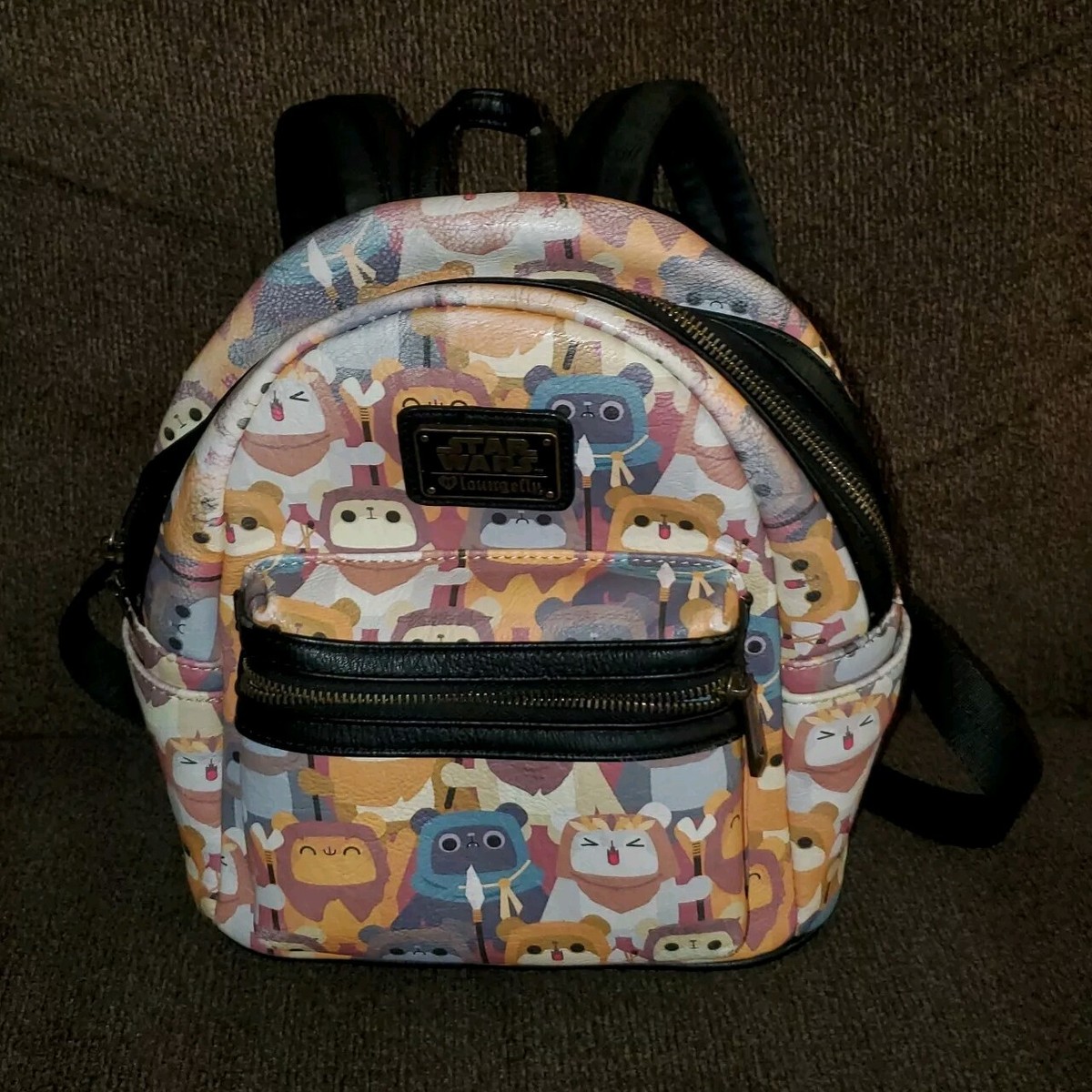 Loungefly Star Wars Ewok Mini Backpack Faux Leather Wicket 