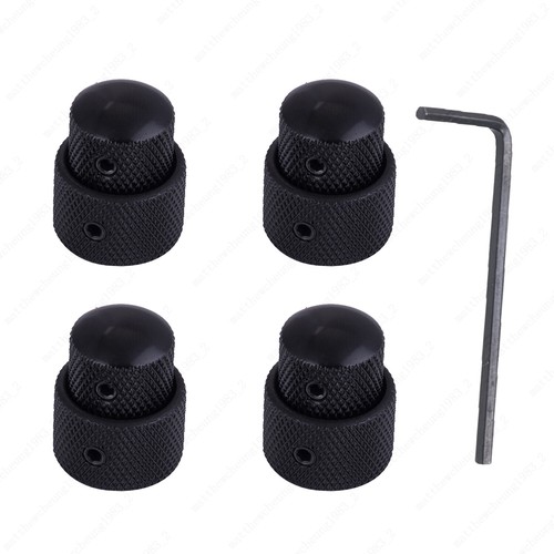 Dual Concentric Metal Control Volume Tone Knobs Double Stacked Knob Soild Shaft - Picture 6 of 20