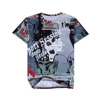Running Mens Cycling Jersey Round Top 3d T-shirt Quick-drying Sports Tee Running Mens Cycling Jersey Round Top 3d T-shirt Quick-drying Sports Tee