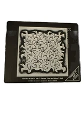 MC Esche Slide Sliding Tile Puzzle Plastic Art Sun and Moon Birds