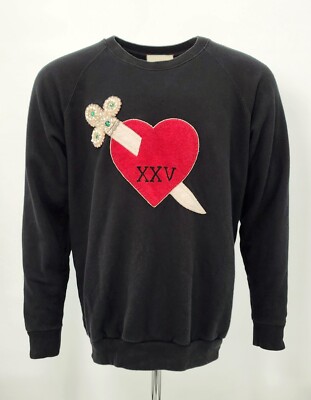 GUCCI Applique Dagger Heart Sweatshirt / Size - Large | eBay
