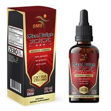 Mens Energy Boost Tincture Herbal Drops Men's Dietary Supplement 2 Fl Oz By SMS