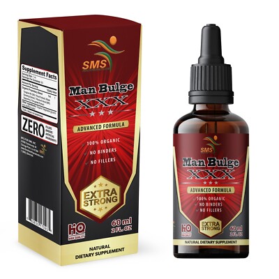 Mens Energy Boost Tincture Herbal Drops Men's Dietary Supplement 2 Fl Oz By SMS