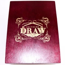 Southern Draw Robusto Rose of Sharon Empty Wooden Cigar Box 6" x 4.5" x 3"